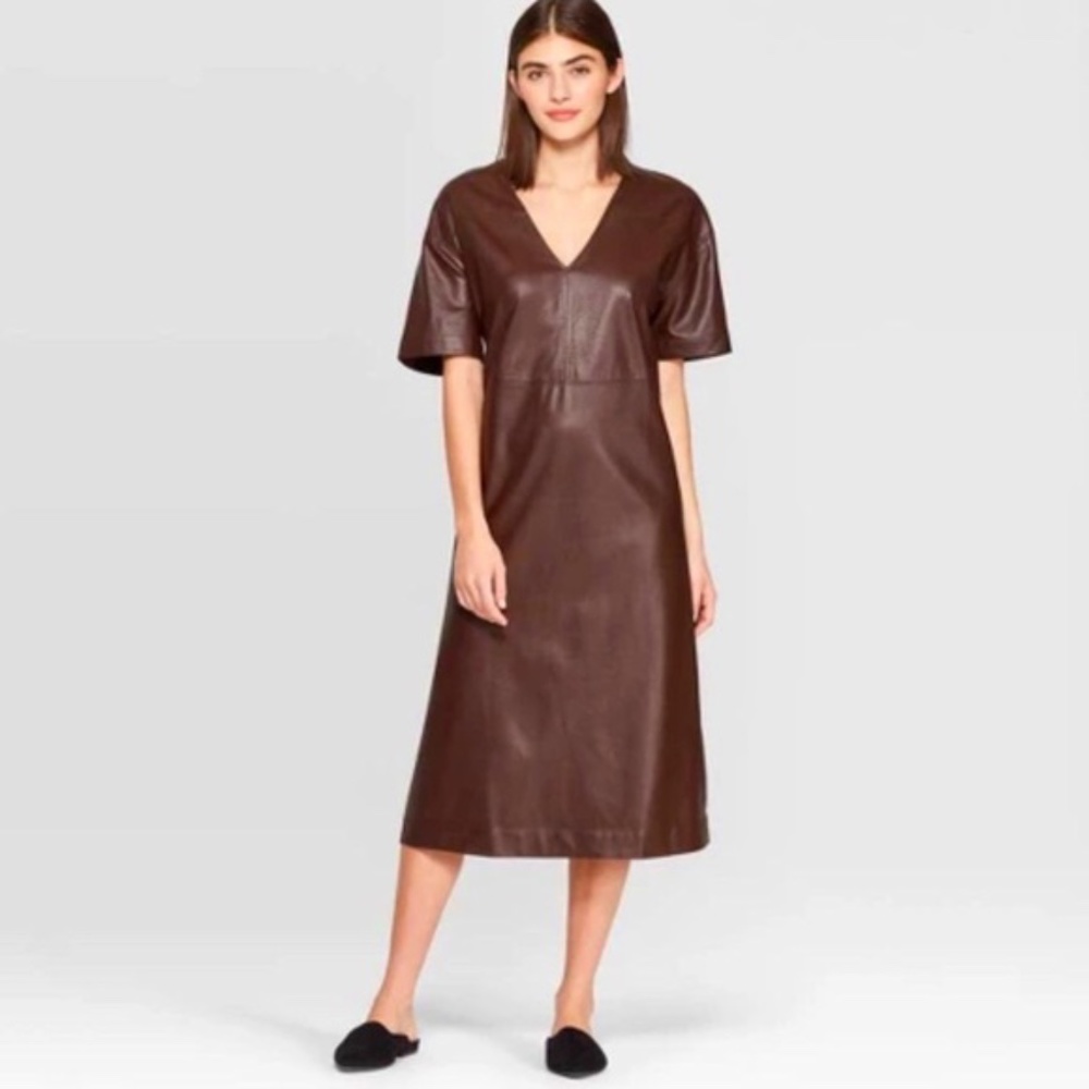 Prologue Faux Leather Dress